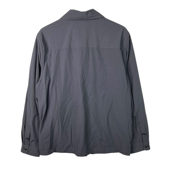 Scotch & Soda Black Overshirt Shirt Jacket Shacket Nylon 178995 Mens Large - Picture 2 of 8